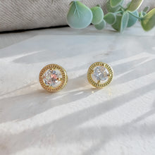 Load image into Gallery viewer, New Gold Halo Studs