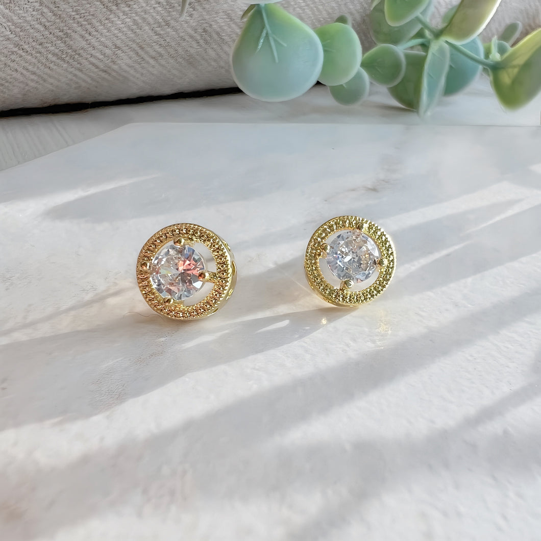 New Gold Halo Studs
