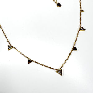 Small Triangular Drop Necklace