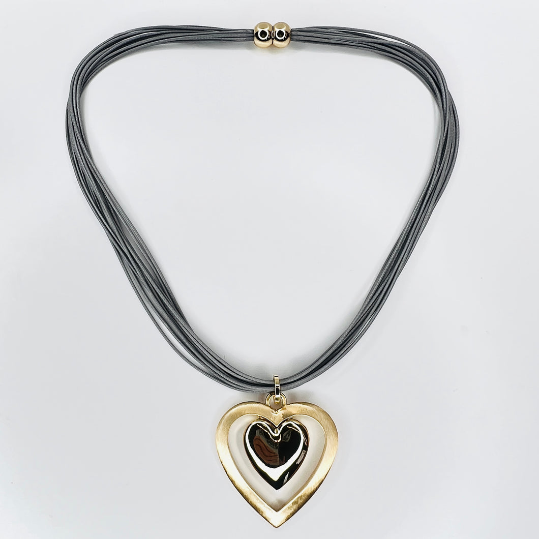 Gold Heart Magnetic Necklace