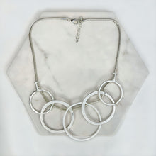Load image into Gallery viewer, Silver Circles Necklace