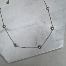 Load image into Gallery viewer, Silver Station Necklace