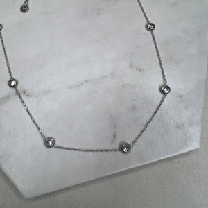 Silver Station Necklace