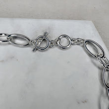 Load image into Gallery viewer, Mixed Finish Silver Necklace