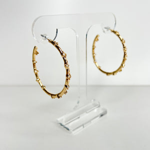 Large Sparkly Hoops