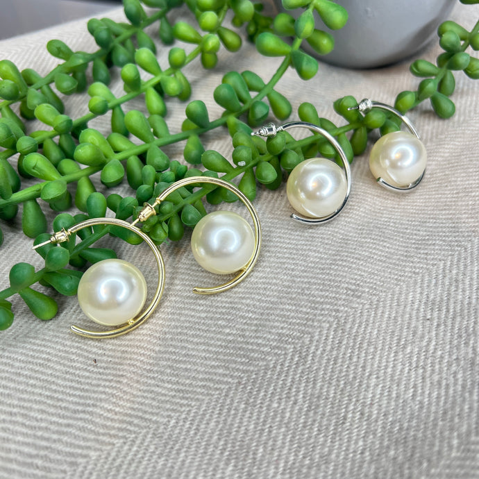 Pearl Hoops