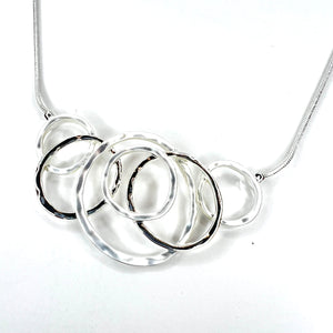 Gold Circles Design Necklace