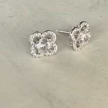 Load image into Gallery viewer, Small Diamanté Flower Studs