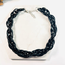 Load image into Gallery viewer, Black Woven Acrylic Collar
