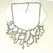 Load image into Gallery viewer, Dark Silver Branch Necklace