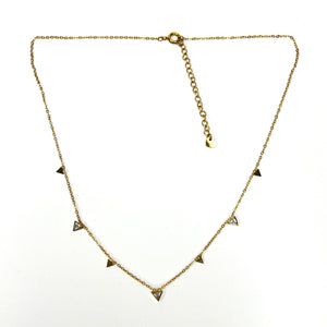 Small Triangular Drop Necklace