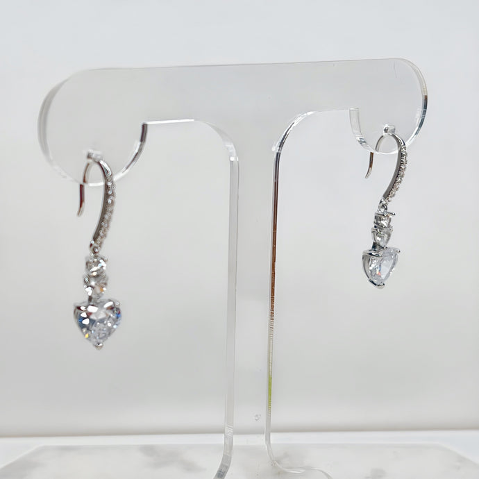 Heart Drop Earrings