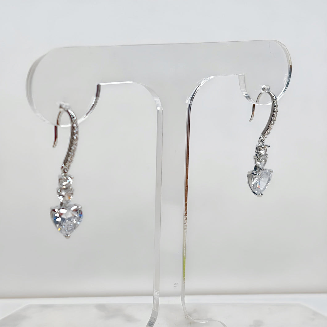 Heart Drop Earrings