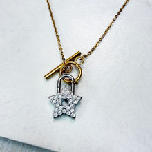 Load image into Gallery viewer, Diamanté Star Pendant Necklace