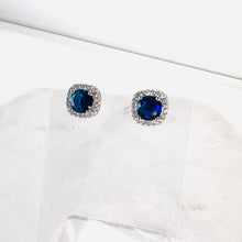 Load image into Gallery viewer, Small Sapphire Blue Studs
