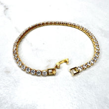 Load image into Gallery viewer, Lighter Weight Gold Tennis Bracelets