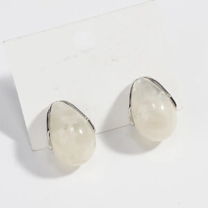 Quartz Raindrop Earrings