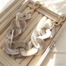 Load image into Gallery viewer, Cream Acrylic Link Necklace