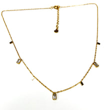 Load image into Gallery viewer, Small Rectangular Drop Necklace