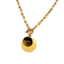 Load image into Gallery viewer, Gold Double Disc Necklace