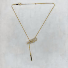 Load image into Gallery viewer, Gold Paperclip Necklace