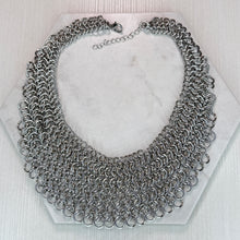 Load image into Gallery viewer, Silver Chainmail Necklace