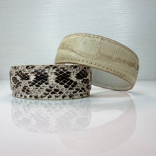 Load image into Gallery viewer, Narrow Textured Leather Cuff