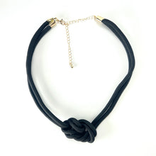 Load image into Gallery viewer, Black Knot Necklace