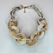 Load image into Gallery viewer, Cream Acrylic Link Necklace