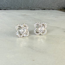 Load image into Gallery viewer, Small Diamanté Flower Studs