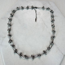 Load image into Gallery viewer, Silver Knot Necklace