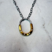 Load image into Gallery viewer, Gold &amp; Silver Lock Necklace
