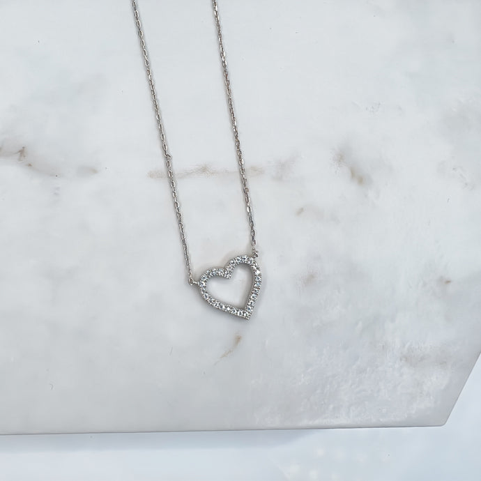 Diamanté Heart Pendant