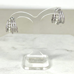 Silver Multi-Strand Earrings