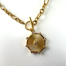 Load image into Gallery viewer, Gold Medallion Necklace