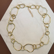 Load image into Gallery viewer, Gold Abstract Necklace