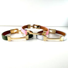 Load image into Gallery viewer, Wrap Cuff With Gold Bar
