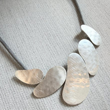 Load image into Gallery viewer, Smooth Silver Abstract Magnetic Necklace