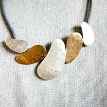 Load image into Gallery viewer, Smooth Gold &amp; Silver Abstract Magnetic Necklace