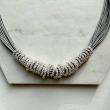Load image into Gallery viewer, Magnetic Silver Rings Necklace