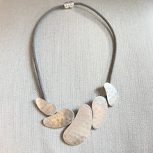 Load image into Gallery viewer, Smooth Silver Abstract Magnetic Necklace