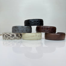 Load image into Gallery viewer, Narrow Textured Leather Cuff