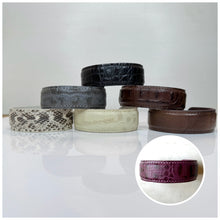 Load image into Gallery viewer, Narrow Textured Leather Cuff
