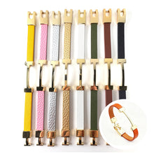 Load image into Gallery viewer, Wrap Cuff With Gold Bar