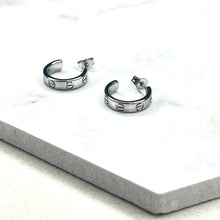 Load image into Gallery viewer, Silver Rivet Earrings