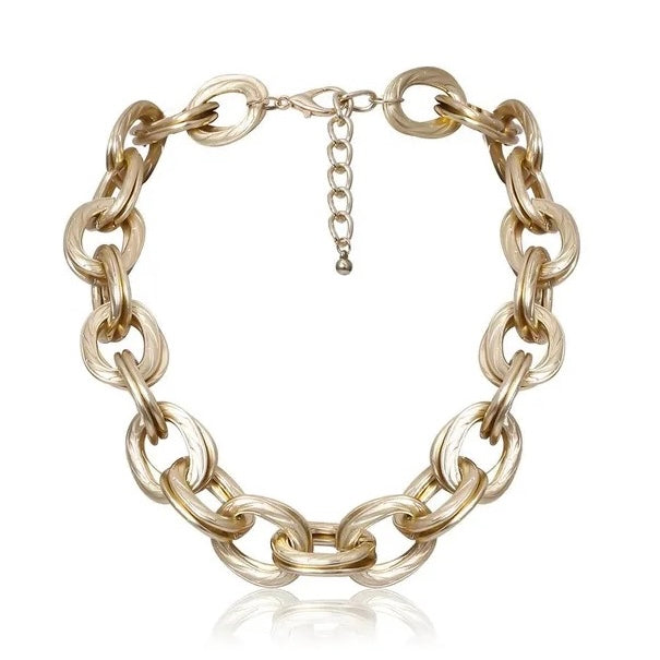 Chunky Gold Link Necklace