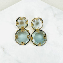 Load image into Gallery viewer, Double Stone Earrings