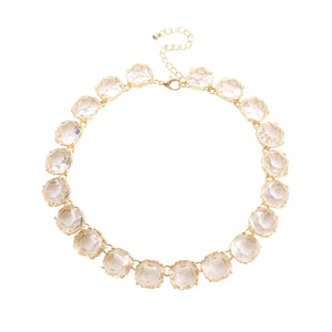 Lightweight Clear Stones Necklace