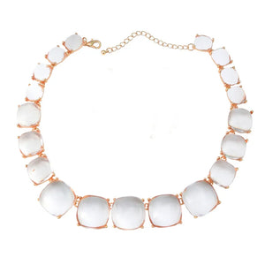 Smooth Transparent Stone necklace