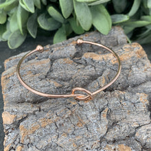 Load image into Gallery viewer, Lucky Knot Bangle in Gold &amp; Silver